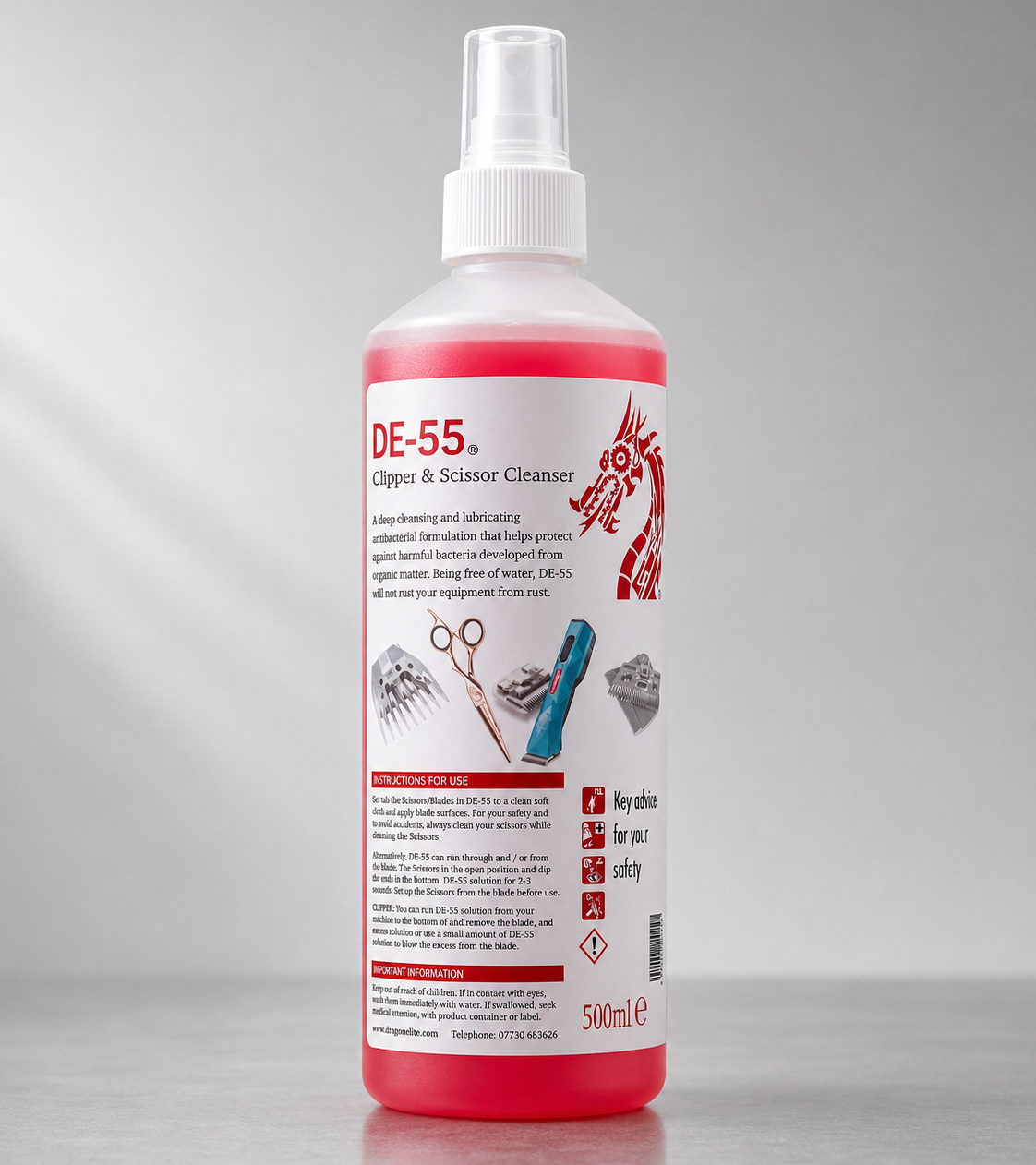 de 55 oil based cleaner 500ml